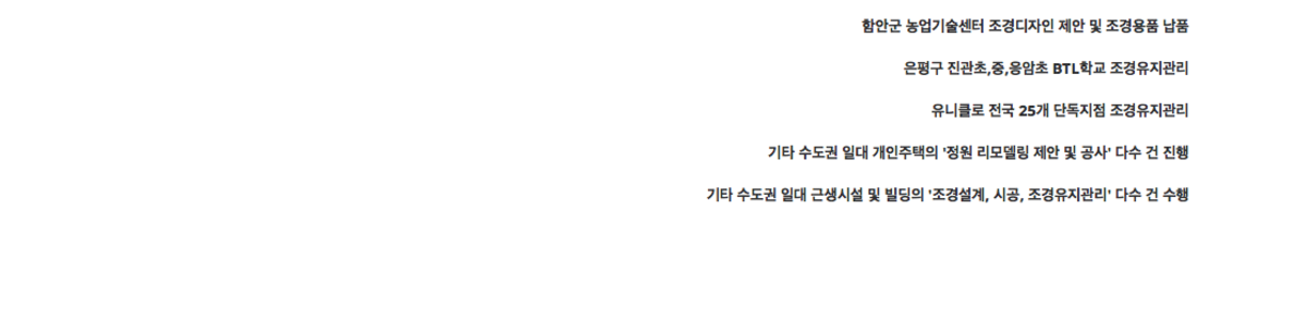 제이조은 프로젝트 경력